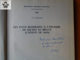 St Olteanu Les Pays Roumains a la epoque de Michel le Brave autograf