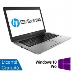 Laptop Refurbished HP EliteBook 840 G1, Intel Core i5-4200U 1.60GHz , 8GB DDR3, 128GB SSD, Webcam, 14 inch + Windows 10 Pro foto