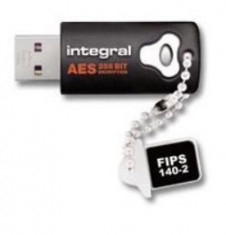 Stick USB Integral Crypto Total Lock, 4GB, USB 2.0 (Negru) foto