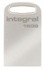 Stick USB Integral Metal Fusion, 16GB, USB 3.0 (Argintiu) foto