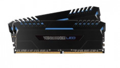 Memorii Corsair Vengeance LED Blue DDR4, 2x8GB, 3000MHz, CL 16 foto