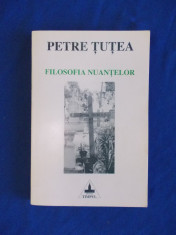 PETRE TUTEA - FILOSOFIA NUANTELOR ( ESEURI.PROFILURI.CORESPONDENTA ) - 1995 foto