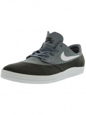 Nike barbati Lunar Oneshot Magnet Grey / White Black Ankle-High Skateboarding Shoe foto