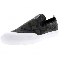 Adidas barbati Matchcourt Slip Black / Utility White Ankle-High Canvas Skateboarding Shoe foto