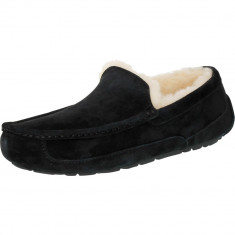 Ugg barbati Ascot Black Ankle-High Leather Slipper foto