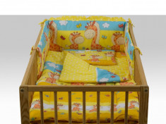 Aparatoare Laterala MyKids Happy Giraffe Galben 140x70 foto