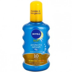 Nivea Sun Protect &amp;amp; Refresh spray transparent pentru bronzat SPF 10 foto