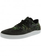 Nike barbati Lunar Oneshot Black / Gorge Green White Ankle-High Skateboarding Shoe foto