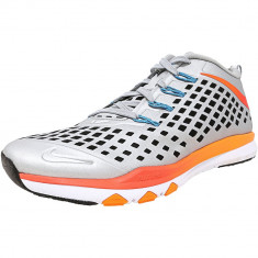 Nike barbati Train Quick Amp Metallic Silver / Bright Crimson-Total Orange Ankle-High Training Shoes foto