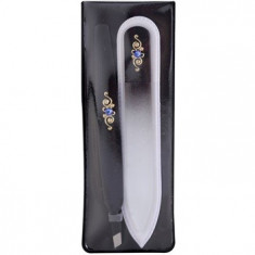 Bohemia Crystal Bohemia Swarovski Nail File and Tweezers set cosmetice V. foto