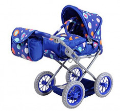 Carucior 2 in 1 pentru papusi Ruby Blue Splash foto