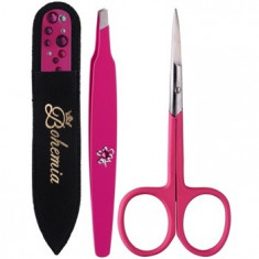 Bohemia Crystal Bohemia Swarovski Nail File,Tweezers and Nail Clippers set cosmetice III. foto