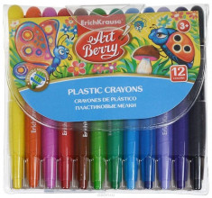 Set creioane colorate cerate retractabile - 12 culori foto