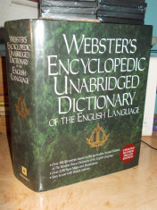 DICTIONAR ENCICLOPEDIC ENGLEZ _WEBSTER&amp;#039;S ENCYCLOPEDIC DICTIONARY , NEW YORK,1996 foto