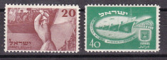 Israel 1950 aniversare MI 30-31 MNH w50 foto