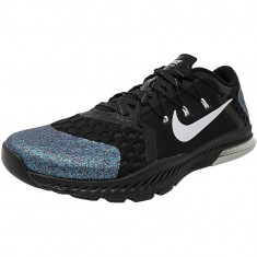 Nike barbati Zoom Train Complete Amp Black / Metallic Silver Ankle-High Training Shoes foto