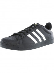 Adidas barbati Superstar Vulc Adv Core Black / Footwear White Ankle-High Suede Fashion Sneaker foto