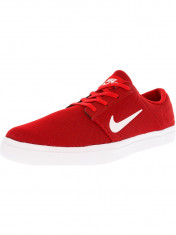 Nike barbati Sb Portmore Ultralight University Red / White Gym Ankle-High Skateboarding Shoe foto