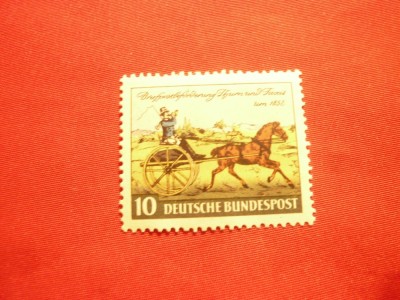 Serie 100 Ani Timbrul Turn und Taxis 1952 RFG ,1 val. foto