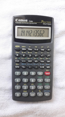 Calculator CANON F 604 FRACTION 10+2 DIGITS foto