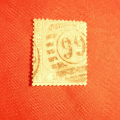 Serie 2 1/2 penny 1876 roz, R.Victoria ,fil.10 Marea Britanie ,stampilat
