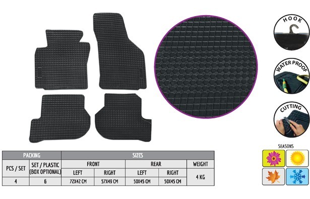 Covoare Cauciuc ECO compatibil Skoda Octavia 2 2004-2013 AL-TCT-5652 Covoare Cauciuc ECO compatibil Skoda Octavia 2 2004-2013 AL-TCT-5652