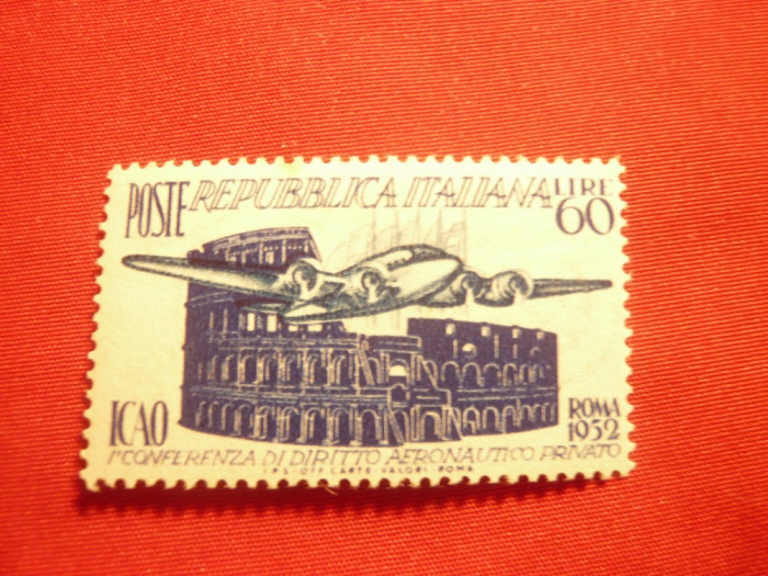 Serie Conferinta ICAO -Aeronautica privata 1952 Italia