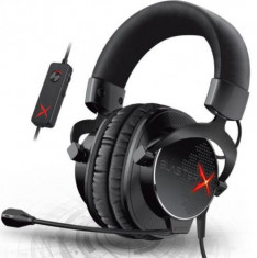 Casti cu Microfon Creative Sound BlasterX H7 Gaming (Negru/Rosu) foto