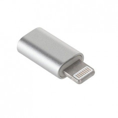 ADAPTOR MICRO USB - LIGHTNING ALB foto
