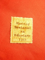 Timbru 5 penny Marea Britanie supratipar pt. Irlanda 1922 ,sarniera