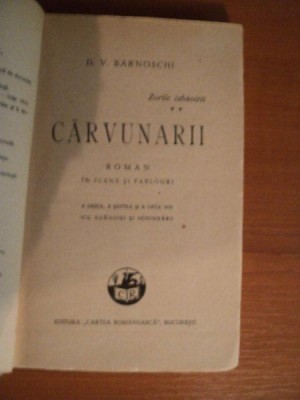 D. V. Barnoschi - Cărvunarii foto