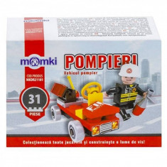 Set constructie MomKi tip Lego Vehicul pompieri 31 piese foto