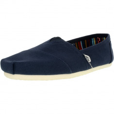 Toms barbati Alpargata Canvas Navy Ankle-High Flat Shoe foto