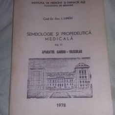 MEDICINA,semeiologie si propedeutica medicala,aparatul cardio-vascular,1978