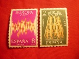 Serie Europa CEPT 1972 Spania , 2 val., Nestampilat