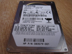 HARD DISL LAPTOP IDE 100 GB TOSHIBA MK1031GAS IMPECABIL foto