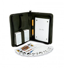 Set carti de joc cu agenda si creion CDT-KC6572-03 Elegant Collection foto