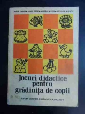 Jocuri Didactice Pentru Gradinita De Copii Maria Taiban Maria