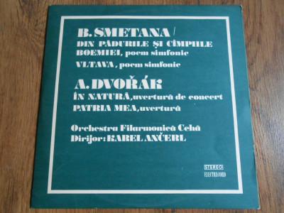 LP B. Smetana / A. Dvorak - Orchestra filarmonica ceha foto