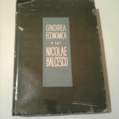 GINDIREA ECONOMICA A LUI NICOLAE BALCESCU ~ Dr. SULTANA SUTA-SELEJAN