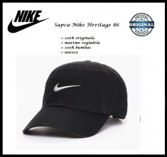 Sapca Nike Swoosh Neagra - Originala - Reglabila - 100% Bumbac - Detalii anunt foto