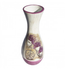 Vaza de flori Bicicleta cu Lavanda, ceramica 29 cm Elegant Collection foto