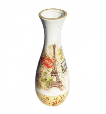 Vaza de flori ceramica Paris vintage, 20 cm Elegant Collection foto