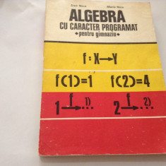 Dan Nica, Maria Nica - Algebra cu caracter programat (pentru gimnaziu),RF1/2