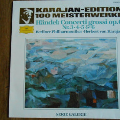 LP Handel - Herbert von Karajan – Concerti Grossi Op. 6 Nr. 3, 4, 5 & 6