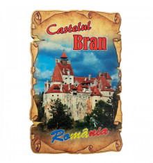 Magnet Castelul Bran, lemn Elegant Collection foto