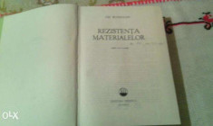 Carte Rezistenta Materialelor,1974,Bucuresti,de Gh.Buzdugan,Ed.Tehnica foto