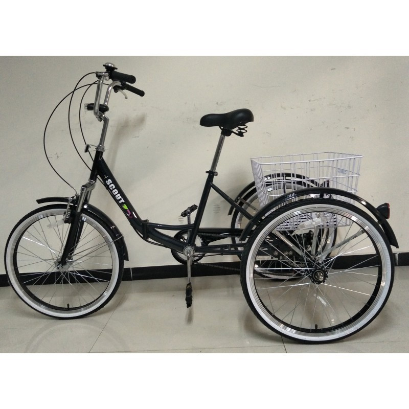 Tricicleta adulti rabatabila 24 toli 6 viteze suporta 180kg-noua | arhiva  Okazii.ro