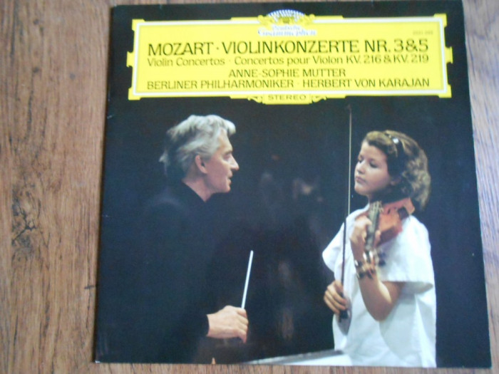 LP Mozart - Violinkonzerte nr 3 &amp; 5 (Karajan &amp; Mutter)