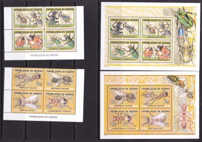 Guineea 2001 fauna insecte MI 3366-3373 + bl.676,677 MNH w50 Michel=68 foto